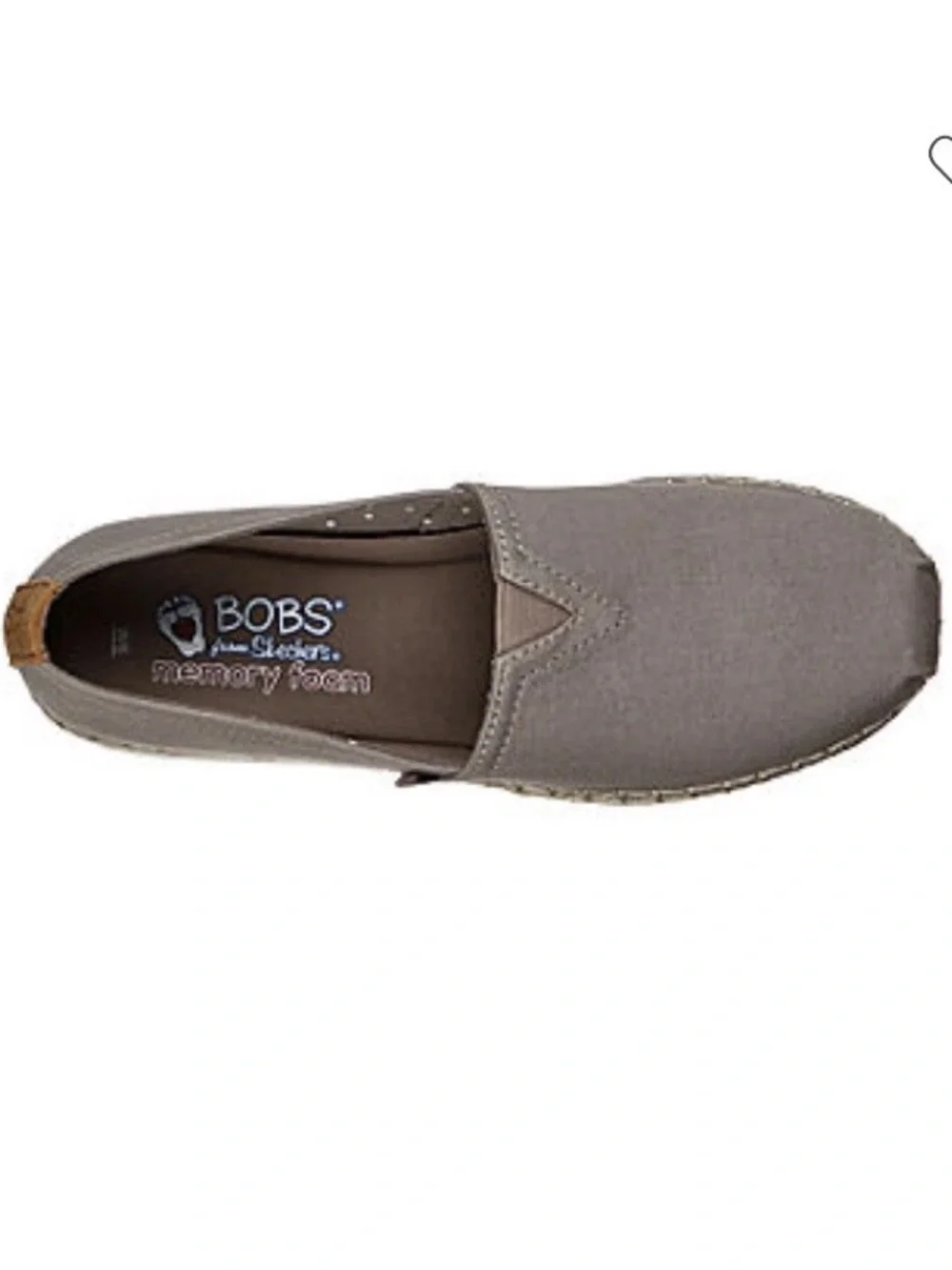 Bobs Memory Khaki Espadrille Slip-On Women's Casual Shoe 10W Worn Once Like New